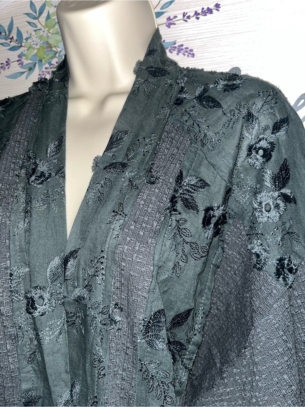 🌸POL Lace Insert Duster P006 - Picture 7 of 12